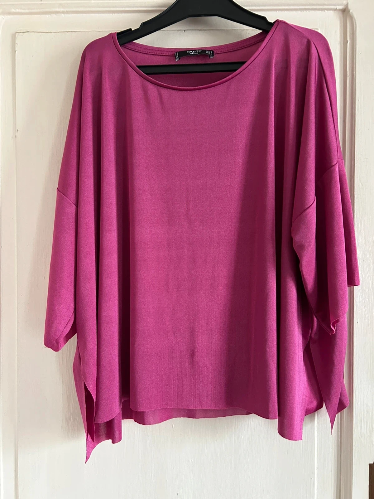 Haut ample Mango Basics fuchsia 👚